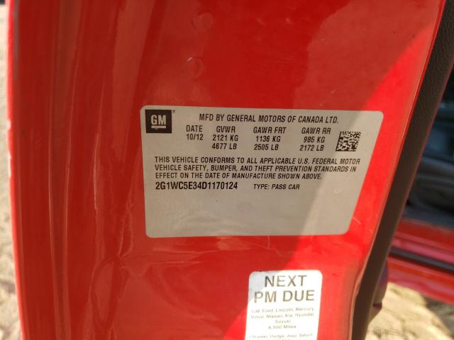 2013 CHEVROLET IMPALA LTZ 2G1WC5E34D1170124