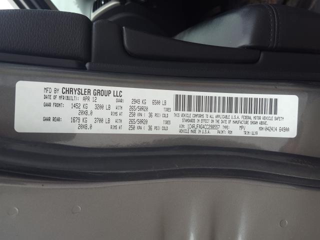 2012 JEEP GRAND CHER 1C4RJFAG4CC298557