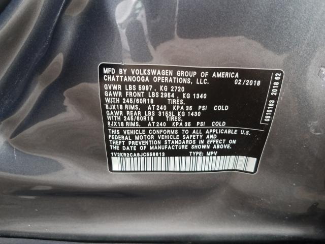 2018 VOLKSWAGEN ATLAS SE 1V2KR2CA8JC558613