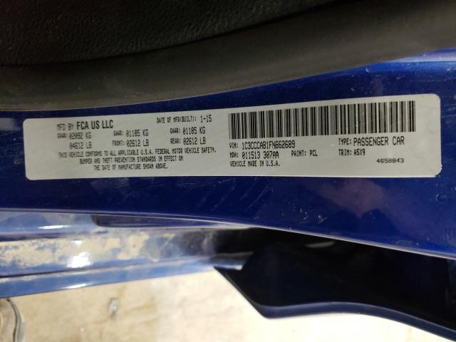 2015 CHRYSLER 200 LIMITE 1C3CCCAB1FN662689
