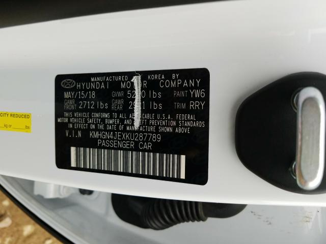 2019 GENESIS G80 BASE KMHGN4JEXKU287789
