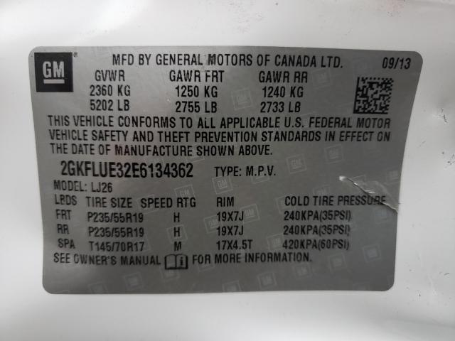 2014 GMC TERRAIN DE 2GKFLUE32E6134362