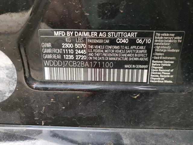2011 MERCEDES-BENZ CLS 550 WDDDJ7CB2BA171100