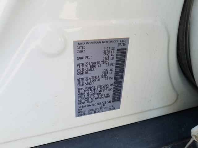 2016 NISSAN ROGUE S 5N1AT2MV2GC885366