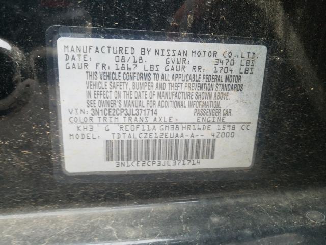2018 NISSAN VERSA NOTE 3N1CE2CP3JL371714