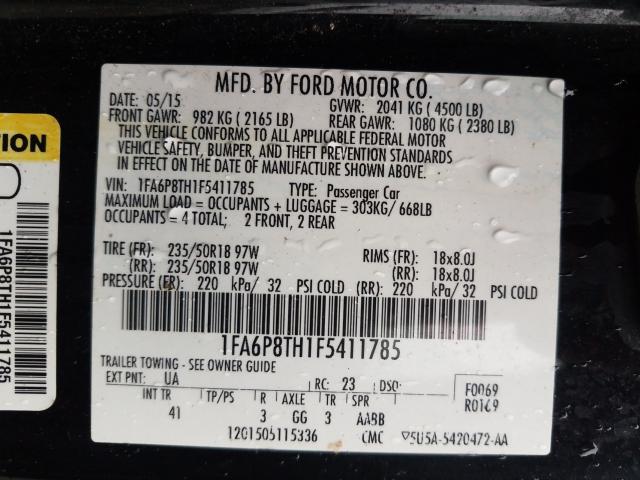 2015 FORD MUSTANG 1FA6P8TH1F5411785