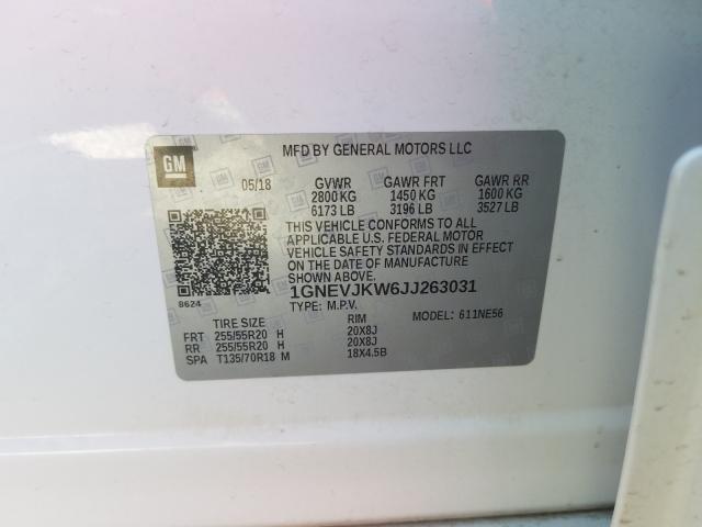 2018 CHEVROLET TRAVERSE P 1GNEVJKW6JJ263031