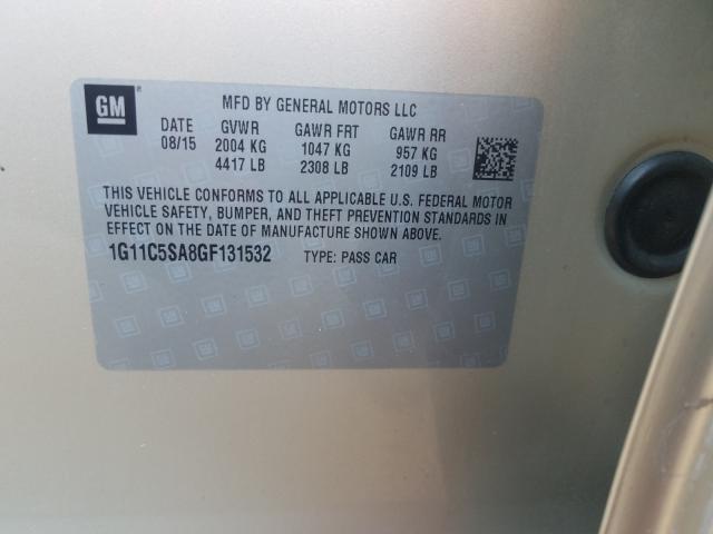 2016 CHEVROLET MALIBU LIM 1G11C5SA8GF131532