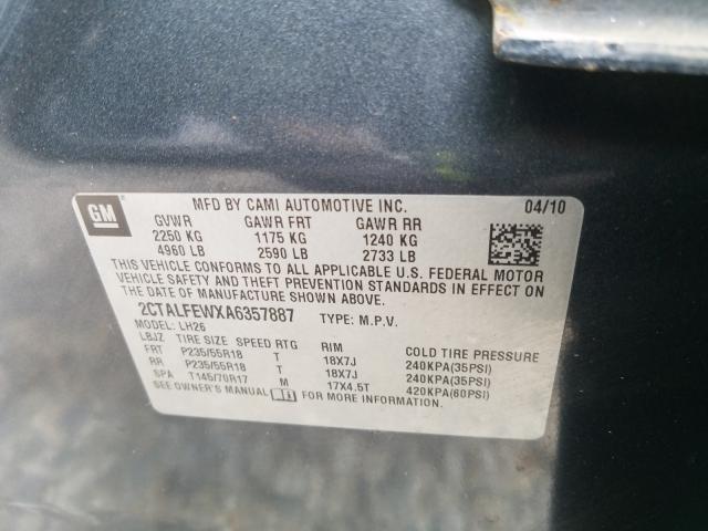 2010 GMC TERRAIN SL 2CTALFEWXA6357887