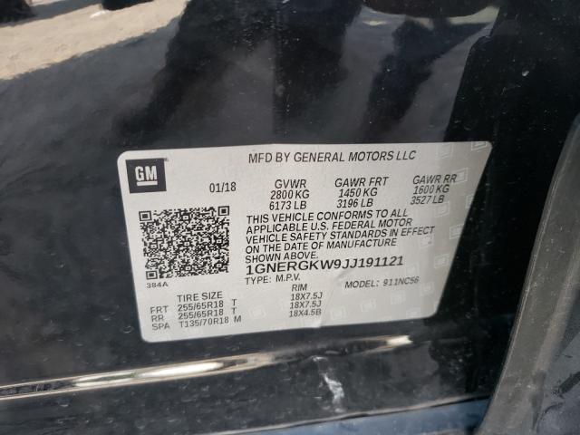 2018 CHEVROLET TRAVERSE 1GNERGKW9JJ191121