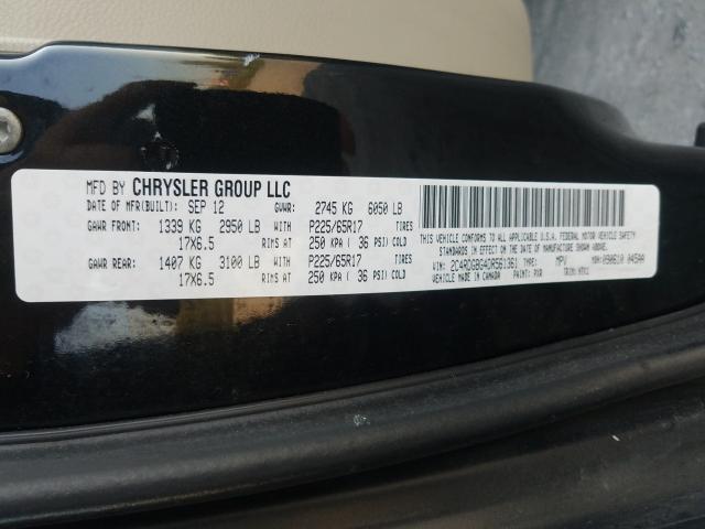 2013 DODGE GRAND CARA 2C4RDGBG4DR561361