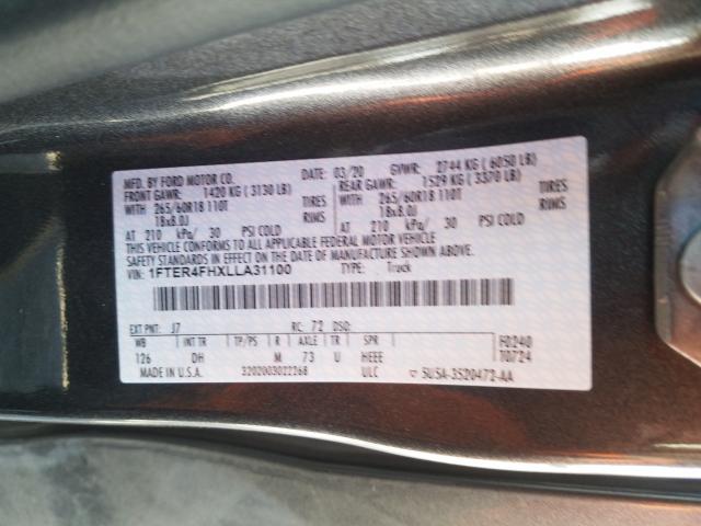 2020 FORD RANGER SUP 1FTER4FHXLLA31100