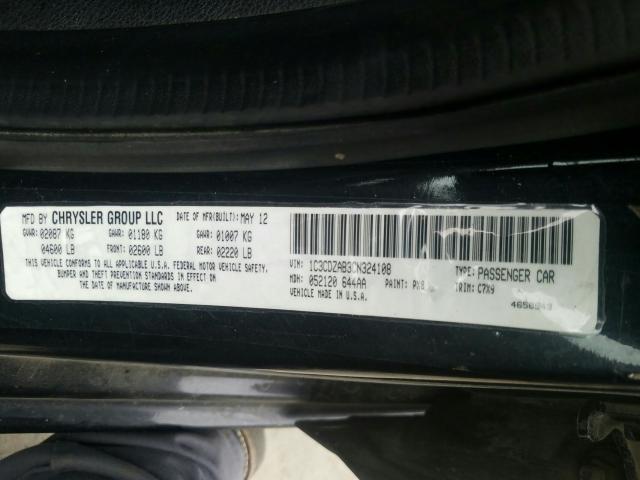 2012 DODGE AVENGER SE 1C3CDZAB3CN324108