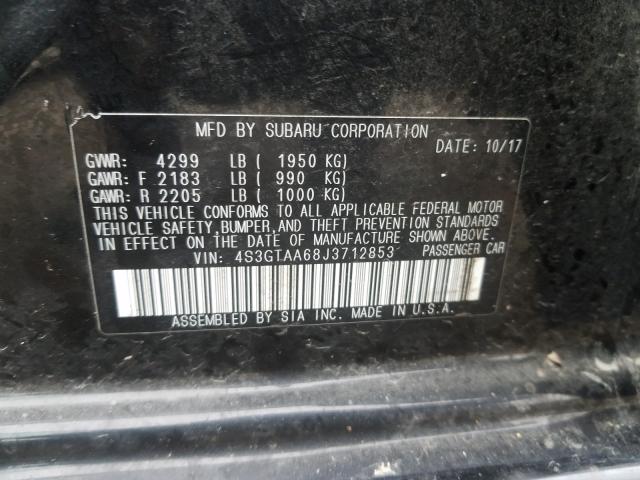 2018 SUBARU IMPREZA 4S3GTAA68J3712853