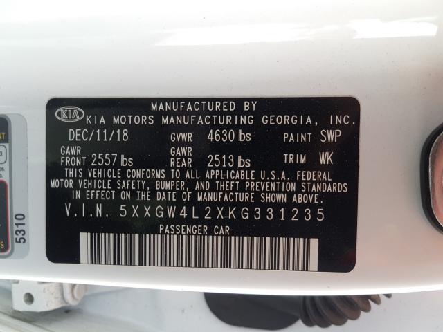 2019 KIA OPTIMA SX 5XXGW4L2XKG331235