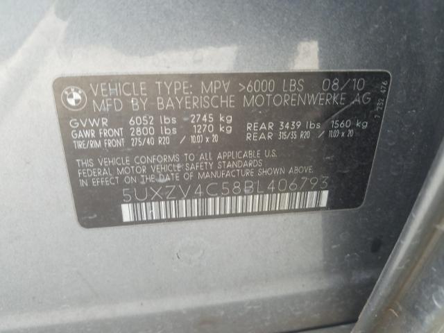 5UXZV4C58BL406793 2011 BMW X5, photo no. 10