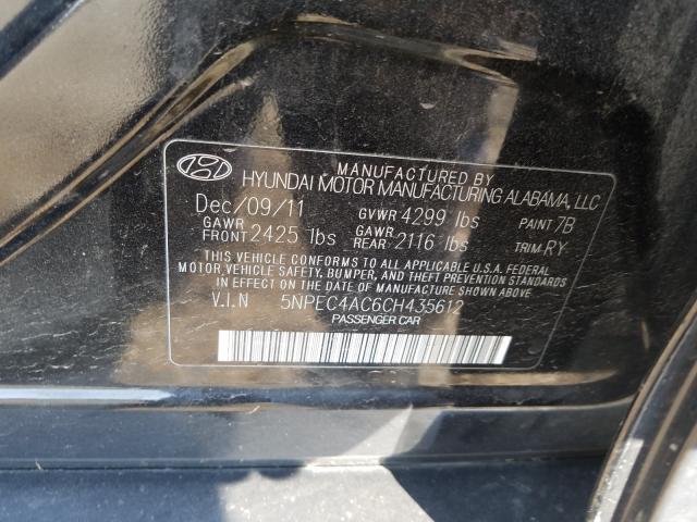 2012 HYUNDAI SONATA SE 5NPEC4AC6CH435612