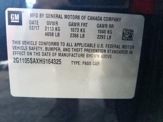 2017 CHEVROLET IMPALA LT 2G1105SAXH9164325