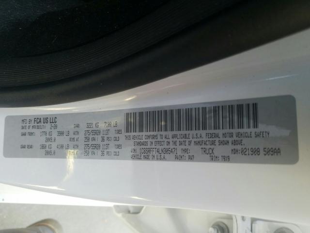 2020 RAM 1500 1C6SRFFT4LN305471