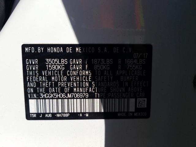 2018 HONDA FIT EX 3HGGK5H06JM706979