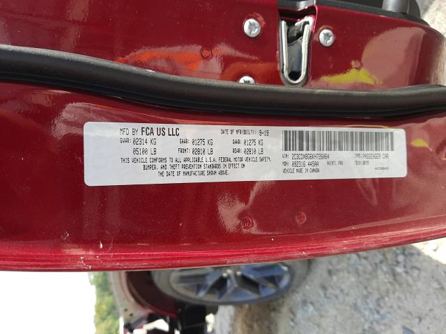 2019 DODGE CHARGER SX 2C3CDXBG6KH726064