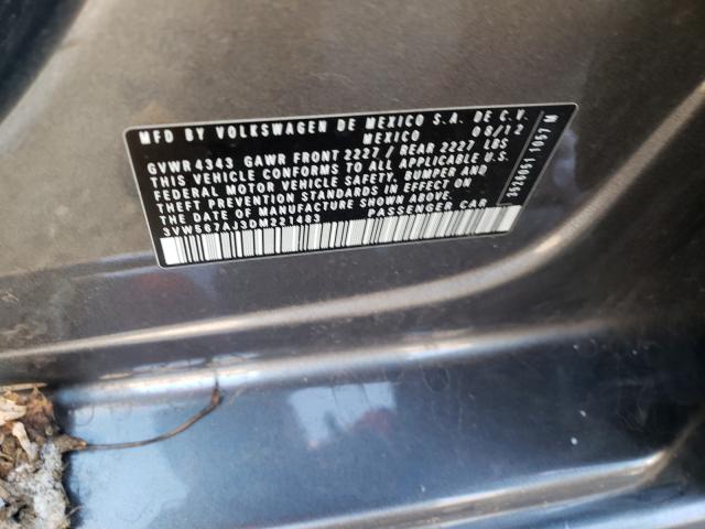 2013 VOLKSWAGEN JETTA GLI 3VW567AJ3DM221483
