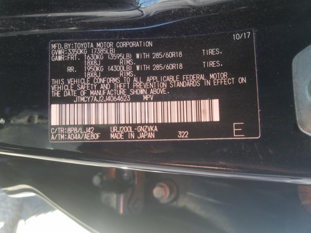 2018 TOYOTA LAND CRUIS JTMCY7AJ2J4064623
