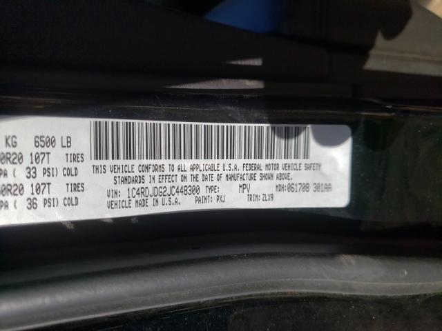 2018 DODGE DURANGO GT 1C4RDJDG2JC448300
