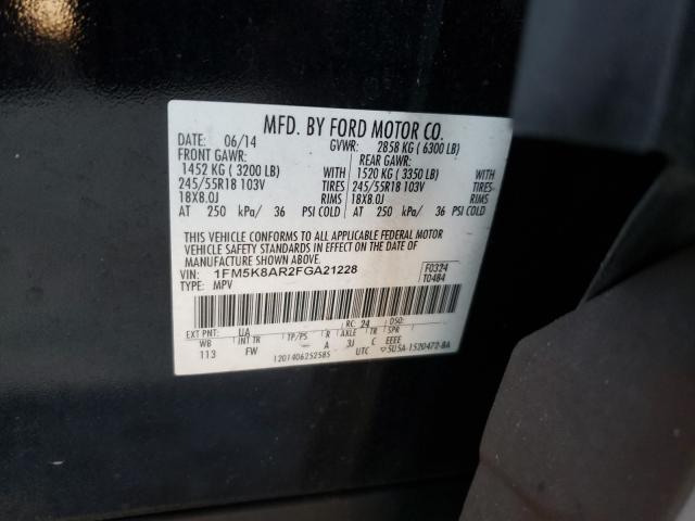 2015 FORD EXPLORER 1FM5K8AR2FGA21228