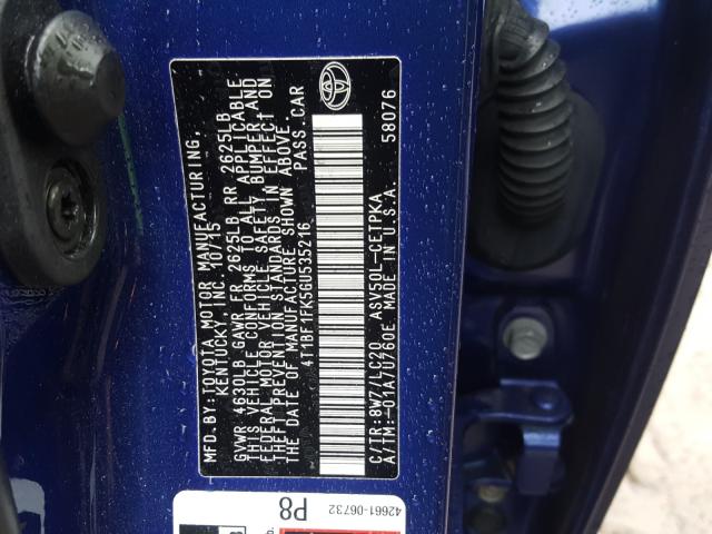 2016 TOYOTA CAMRY 4T1BF1FK5GU535216