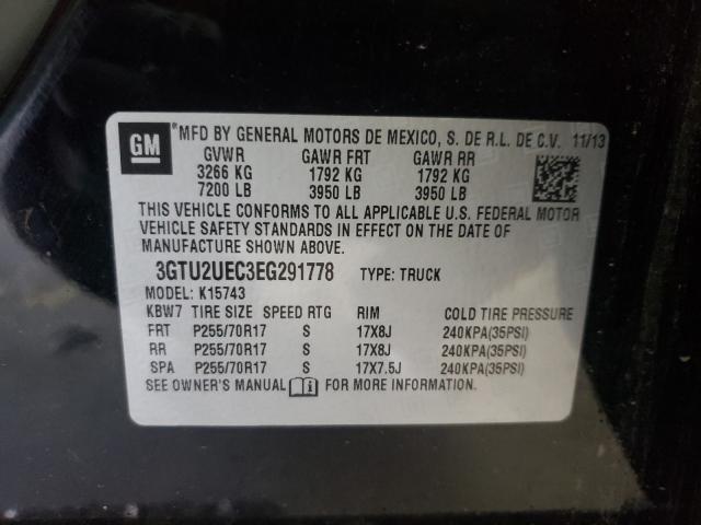 2014 GMC SIERRA K15 3GTU2UEC3EG291778