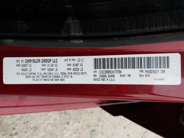 2012 CHRYSLER 200 TOURIN 1C3CCBBB9CN173784