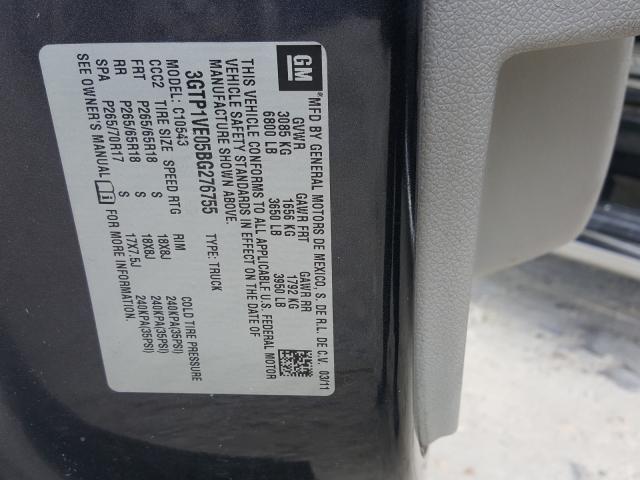 2011 GMC SIERRA C15 3GTP1VE05BG276755