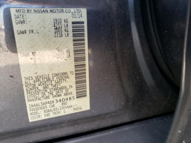 2014 NISSAN ALTIMA 2.5 - 1N4AL3AP4EN340485