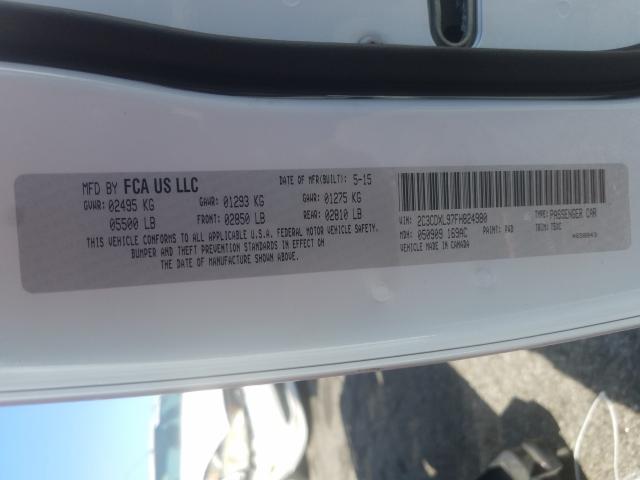 2015 DODGE CHARGER SR 2C3CDXL97FH824980