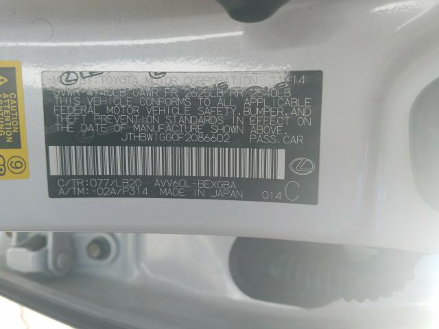 2015 LEXUS ES 300H JTHBW1GG0F2086602