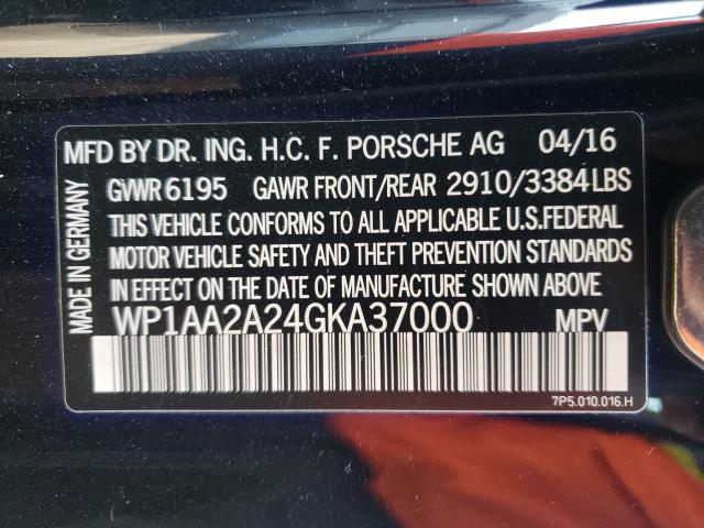 2016 PORSCHE CAYENNE - WP1AA2A24GKA37000