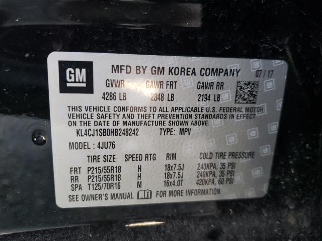 2017 BUICK ENCORE SPO KL4CJ1SB0HB248242