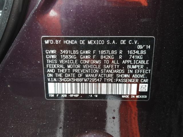 2015 HONDA FIT EX 3HGGK5H88FM729547