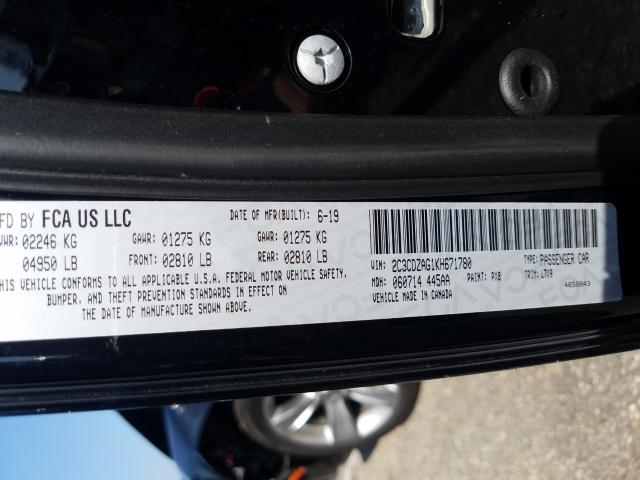 2019 DODGE CHALLENGER 2C3CDZAG1KH671780