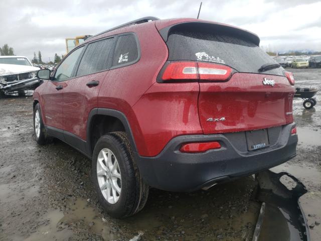 2016 JEEP CHEROKEE S 1C4PJMAB3GW282998