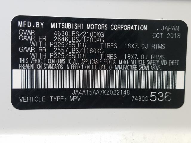 2019 MITSUBISHI ECLIPSE CR JA4AT5AA7KZ022148