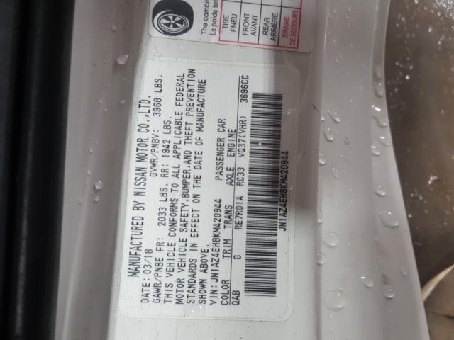 2019 NISSAN 370Z BASE JN1AZ4EH8KM420944