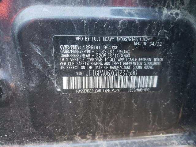 2012 SUBARU IMPREZA SP JF1GPAU6XCH237590