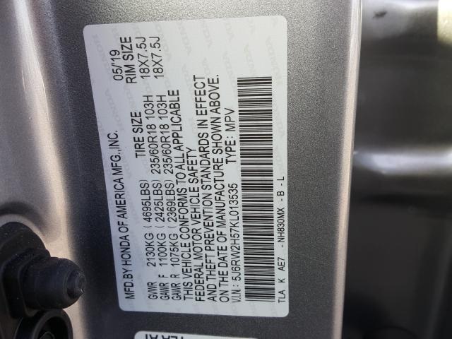 2019 HONDA CR-V EX 5J6RW2H57KL013535