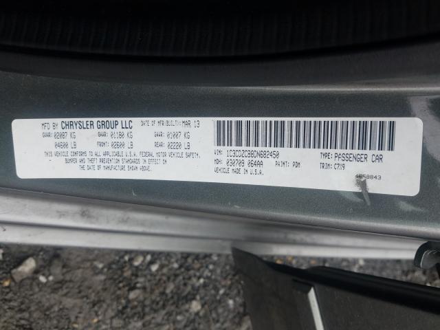2013 DODGE AVENGER SX 1C3CDZCB8DN682450