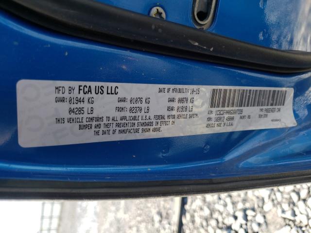 2016 DODGE DART SE 1C3CDFAA0GD607339
