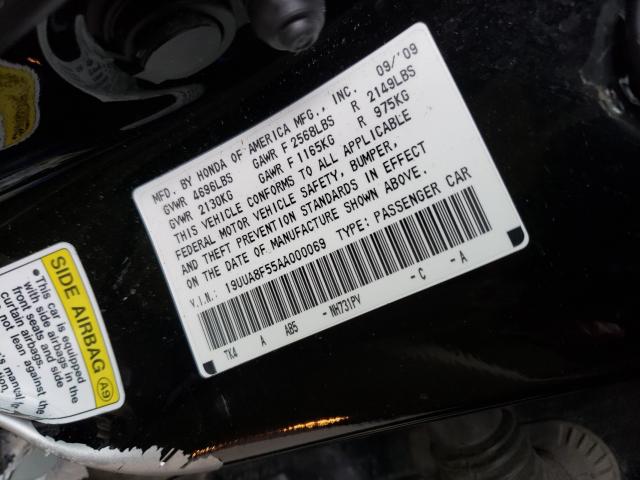 2010 ACURA TL 19UUA8F55AA000069