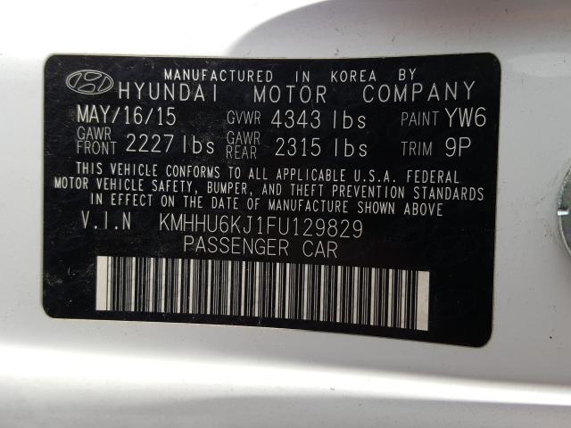 2015 HYUNDAI GENESIS CO KMHHU6KJ1FU129829