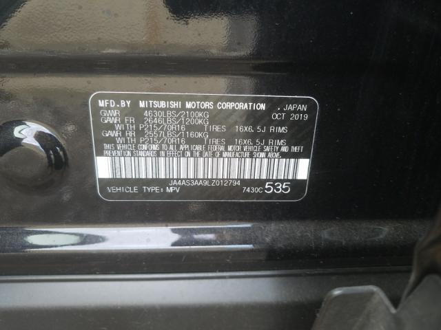 2020 MITSUBISHI ECLIPSE CR JA4AS3AA9LZ012794